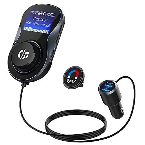 FM-Modulator PNI Valentine F800 Bluetooth, MP3-Player, FM-Sender, Micro-SD-Steckplatz, Dual-USB, QC3.0