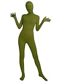 Frauen-Fit Ganzanzug Spandex One Piece Ganzkörper Zentai Kostüm Lycra Bodysuit (XS, army green)