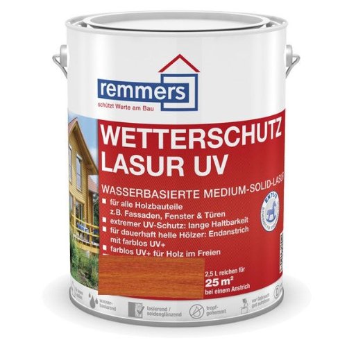 Remmers Wetterschutz-Lasur UV - mahagoni 2,5L