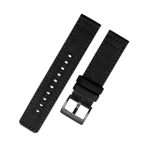 EFLAL 18/20/22mm verdicktes Nylon-Sportarmband, hautfreundliches Uhrenarmband mit Schnellverschluss-Federsteg, 20mm