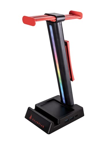 SureFire Vinson N2 Dual Balance Gaming RGB Multi-Function Headset Stand Black
