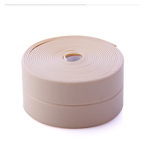 QSBVSO Wandaufkleber Toilette wasserdichtes Klebeband weiß PVC 3.2m Versiegelungsstreifenband Selbstkleber Compatible With Badezimmer Küchenspüle Dekor Dekor (Color : Pink, Size : 3.2M X 3.8 CM)