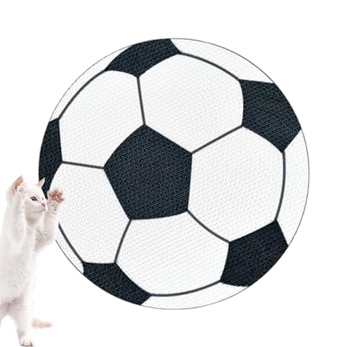 Kratzunterlage für Hauskatzen, Katzenkratzunterlage für die Wand - Katzenkratzer aus Wellpappe | Kreatives Panda-Kaktus-Fußball-Geistermuster, Heimtierbedarf für kleine Haustiere, Kätzchen, Suphyee