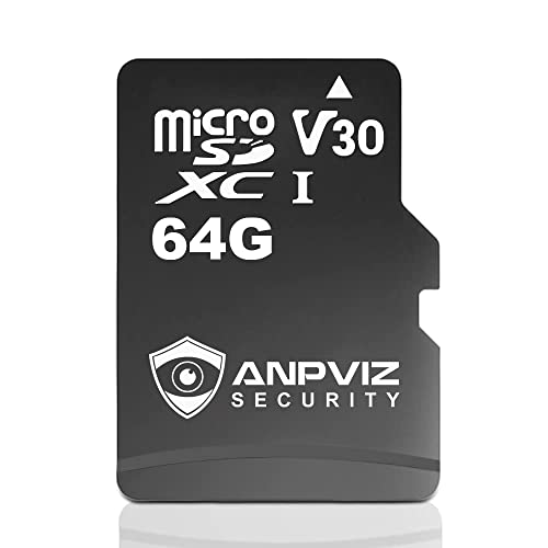Anpviz Micro SDXC Micro SD UHS-1 TF Speicherkarte 64GB 64G Class 10