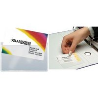 sigel Visitenkarten-Taschen, aus PP, selbstklebend, glasklar für Karten bis 90 x 55 mm, mit Selbstklebe-Rückseite (VZ115)