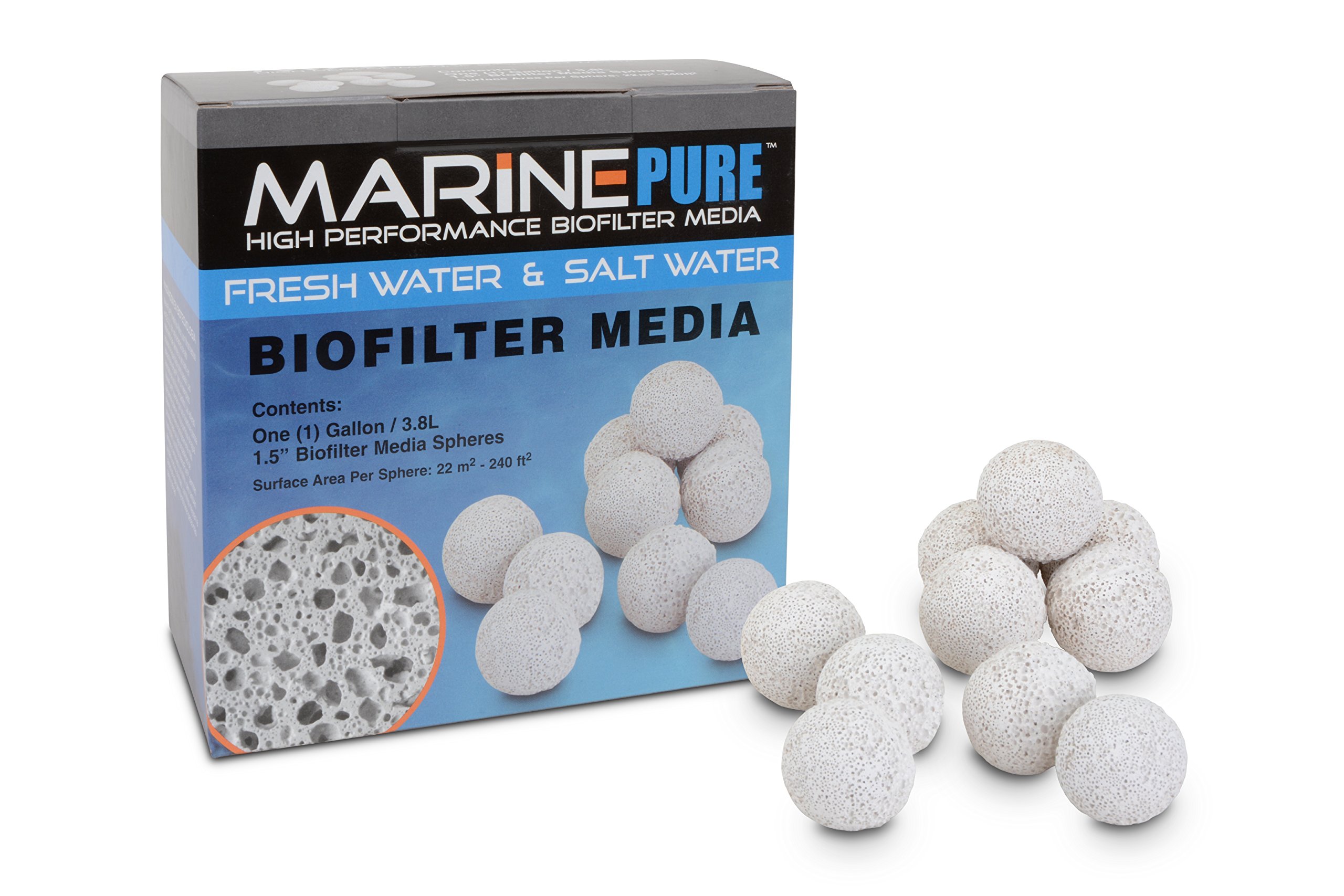 CerMedia MarinePure, Sphere Bio-Filter Medien für Meeres-Aquarien, Dispersionsfarbe für Beton
