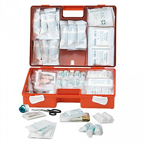 LEINA-WERKE 21065 MULTI Erste Hilfe-Koffer Mit Druck: 2-Farb, Mit Inhalt: DIN 13169, Orange
