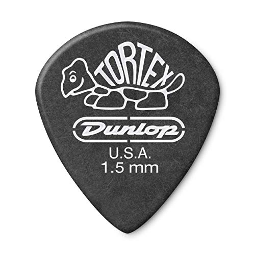 Dunlop 482r1.5 Tortex® Pitch Black Jazz III, 1,5 mm, 72/Tasche