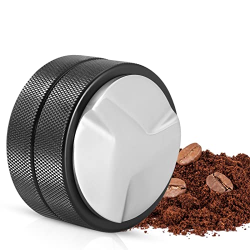 Diyeeni 51mm Distributor, Coffee Leveling Tool aus Edelstahl Kaffeemehlverteiler Höhenverstellbar, Siebträgermaschine Zubehör