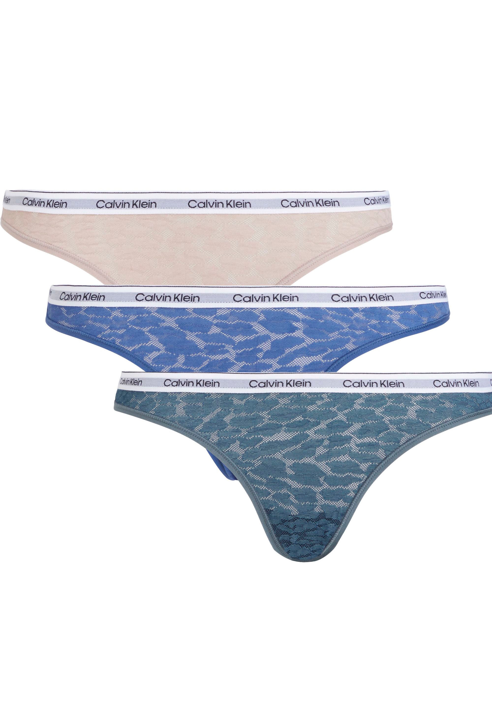 Calvin Klein Brasilslip "BRAZILLIAN 3PK", (Packung, 3 St., 3er-Pack), mit CK-Logo am Bund