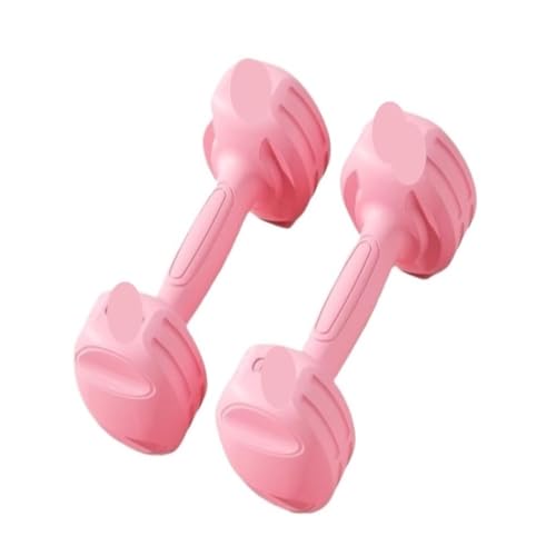 Dumbbells Hanteln For Männer Und Frauen, Fitness, Heimausrüstung, Yoga, Damen, Armtraining, Gummierte Herrenhanteln Hantelset (Color : Pink, Size : 4KG)