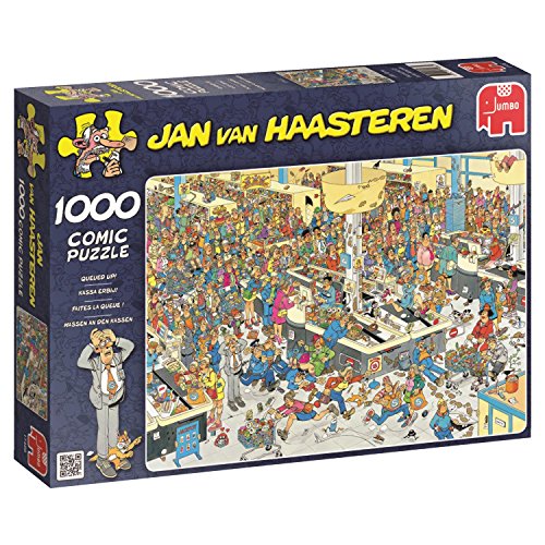 Jumbo 17466 - Jan Van Haasteren - Massen an den Kassen - 1000 Teile