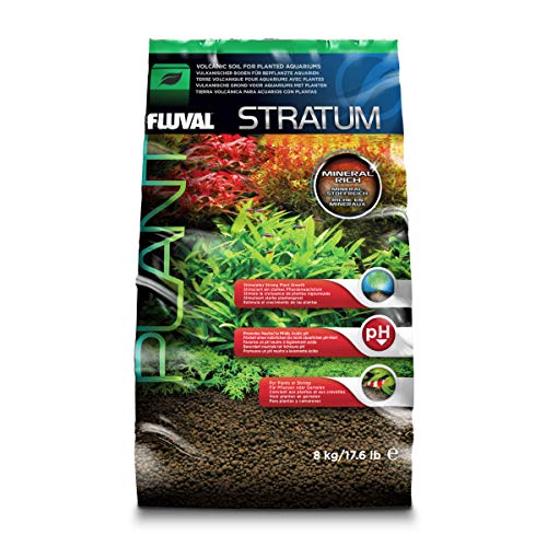 Fluval Stratum, Bodengrund für Aquarien, für Pflanzen und Garnelen, 8kg