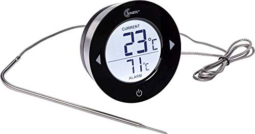 MINGLE 5-8013 Küchen-Thermometer Alarm °C /°F-Anzeige, Flüssige Stoffe, Grillgut, Braten, Soßen