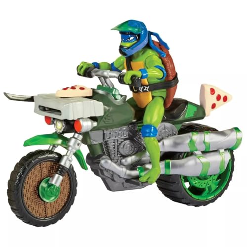 Teenage Mutant Ninja Turtles: Mutant Mayhem Ninja Kick Cycle mit exklusiver Leonardo Figur von Playmates Toys