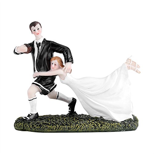 Hochzeitsfigur Dekoration, romantisch lustig tanzender Bräutigam und Braut Paar Figur Hochzeitstorte Topper Dekoration