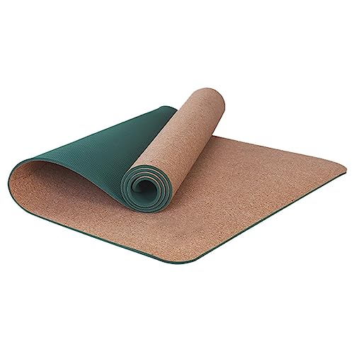 Kork-Yogamatte, rutschfeste Gymnastikmatte, nachhaltig, weich, langlebig, leicht, Yoga-Kniepolster für Hot Yoga und Outdoor-Indoor-Yoga
