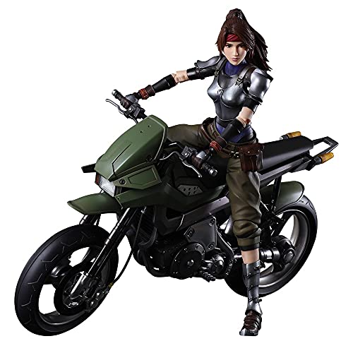 Square-Enix Final Fantasy VII Remake Play Arts Kai Figur und Fahrzeug Jessie & Bike