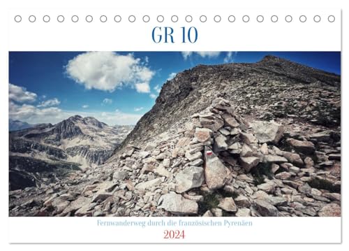 GR 10 Fernwanderweg durch die französischen Pyrenäen (Tischkalender 2024 DIN A5 quer), CALVENDO Monatskalender