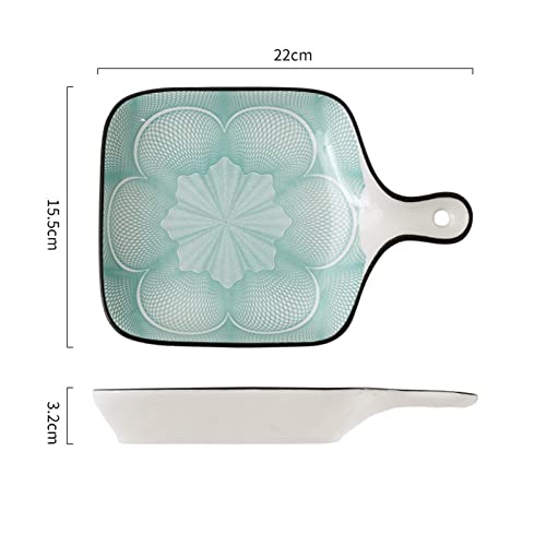 Auflaufform Einhand-Auflaufform, Heimgeschirr, Keramik-Unterglasur, Heim-Auflaufform for Ofen, Mikrowelle Auflaufformen (Color : J)