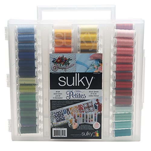 Sulky Cotton Petites Slimline Dream Sortiment Gewindesortiment, Baumwolle, Mehrfarbig, Size 12, 640
