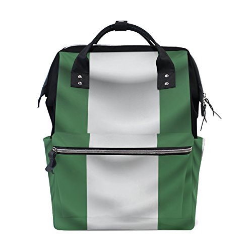 Nigeria Flag Mommy Bags Muttertasche Reiserucksack Windeltasche Tagesrucksack Windeltasche für Babypflege