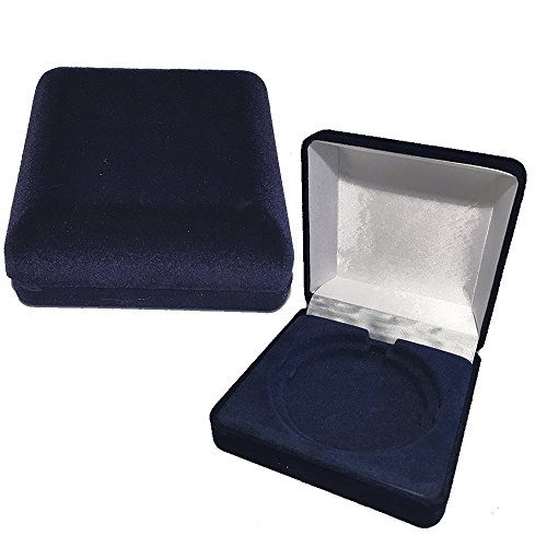 Larius Group Schachteln für Medaillen BZW Orden blau Schachtel für 70mm Souvenir (20)