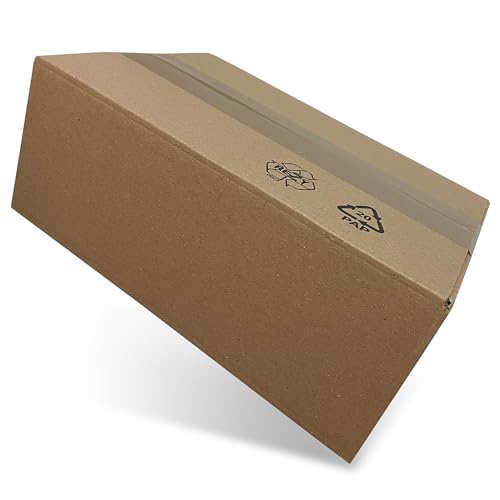 Wohnkult Karton Faltkarton Versandkarton Schachtel Versandschachtel Verpackung 6 Größen (2 | 255 x 180 | 110 mm, 100, Stück)
