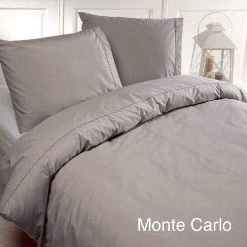 Papillon Monte Carlo Bettbezüge Grau, Baumwolle, 200 x 200/220 cm