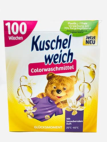 Kuschelweich Colorwaschmittel Pulver 5,5Kg - 100 Waschladungen 1er Pack (1x5,5Kg)