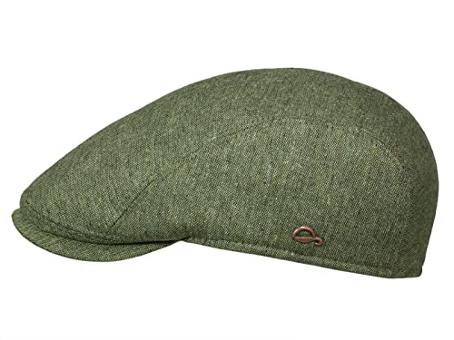 Göttmann Jackson Melierte Flatcap aus Seide mit UV-Schutz - Grün (71) - 60 cm