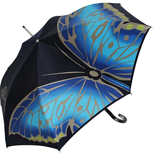 VIP Regenschirm Elegance Noblesse Butterfly blau