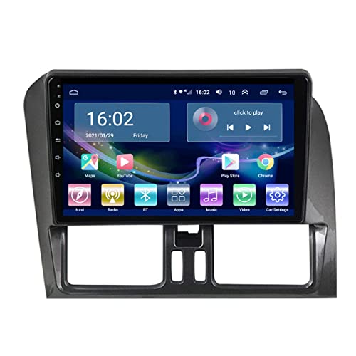 Dr.Lefran Auto-Navigation, Android 10 Multimedia Player für Volvo XC60 2009-2012, BT Carplay DVD, lebenslange Karten-Updates, Original Lenkradsteuerung, mit Rückfahrkamera,4g+WiFi 2g+32g