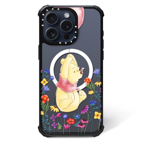ERT GROUP Original und Offiziell Lizenziertes Disney Muster Winnie The Pooh & Friends 028 Magnetisch Handyhülle für iPhone 15 Case, Zoll Kompatibel mit MagSafe, stoßfest, Hülle, Transparent