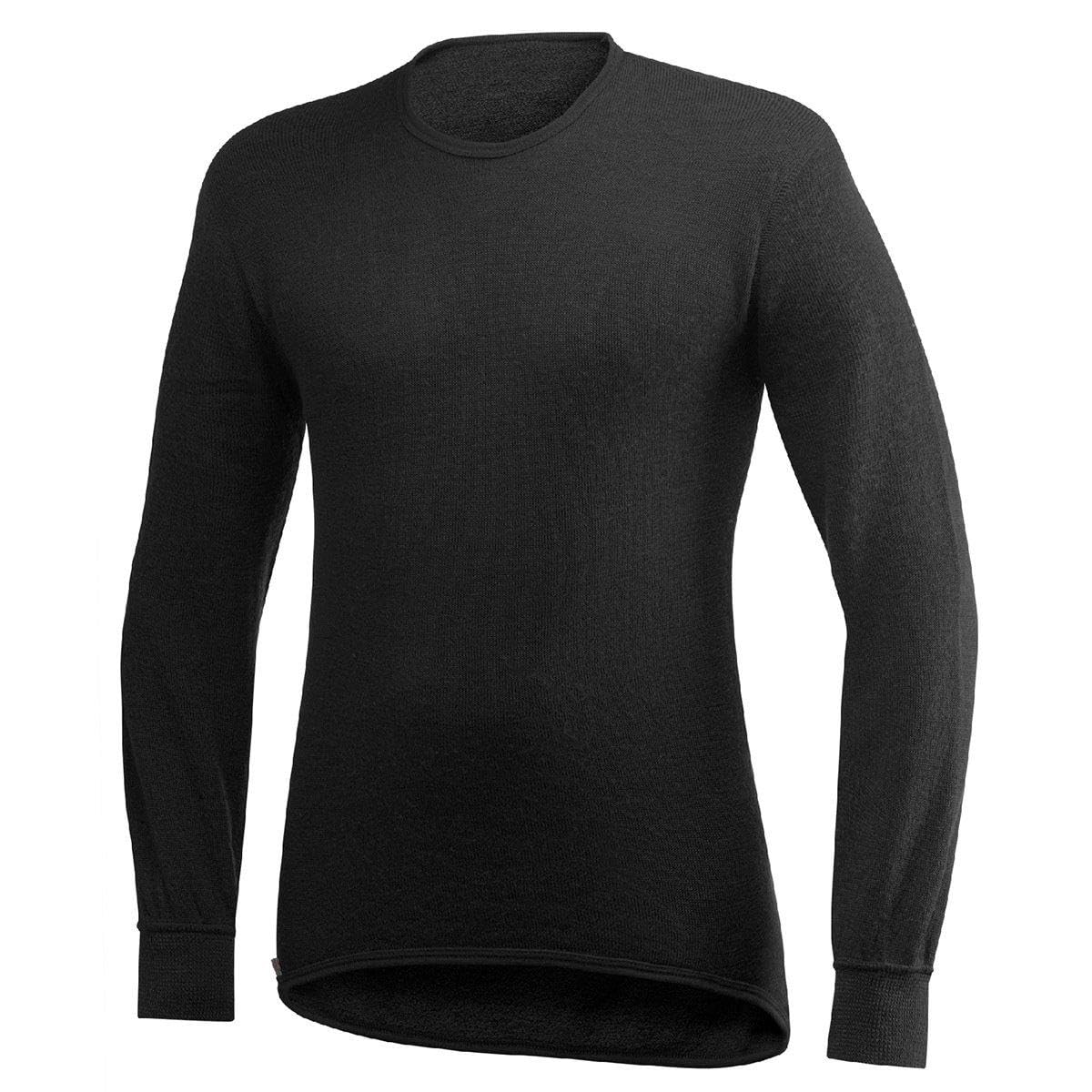 Woolpower Crewneck 200 uniseks functioneel Shirt Van merinowol, met Lange mouwen, zwart, l