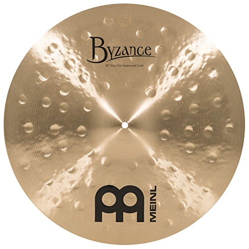 Meinl Cymbals B20ETHC Byzance Traditional Serie 50,8 cm (20 Zoll) Extra Thin Hammered Crash Becken Traditional Finish Handgehämmert