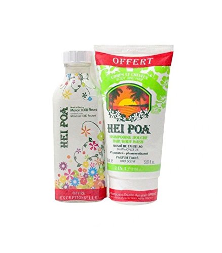 Hei Poa Monoi im Monoi 1000 Blumen 100 ml und Shampoo 150 ml inkl.