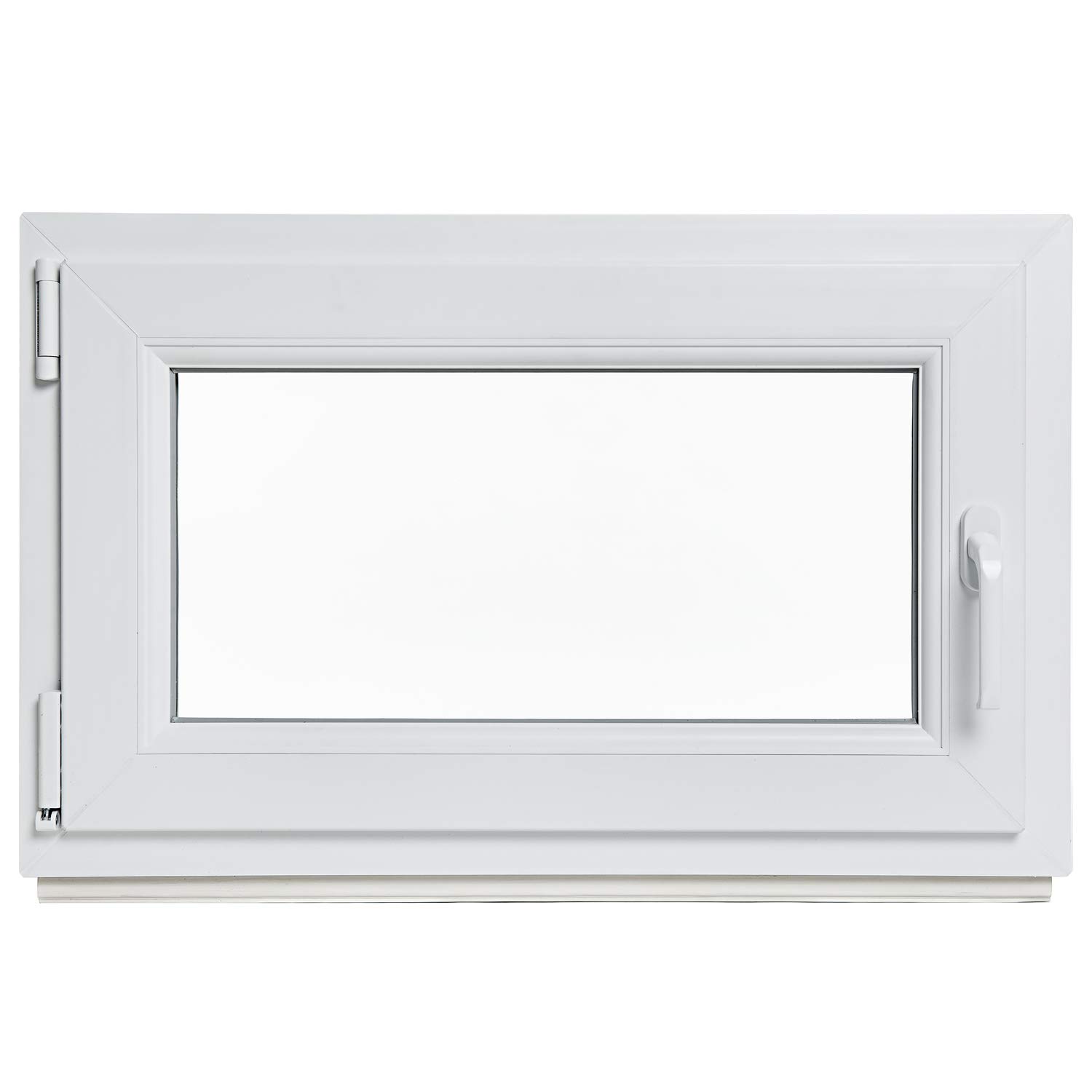 Kellerfenster - Kunststoff - Fenster - weiß - BxH: 80 x 80 cm - DIN rechts - 3-fach-Verglasung - Lagerware