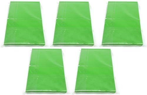 docsmagic.de 5 x 100 Double Mat Light Green Card Sleeves Standard Size 66 x 91 - Hellgrün - Kartenhüllen - PKM MTG