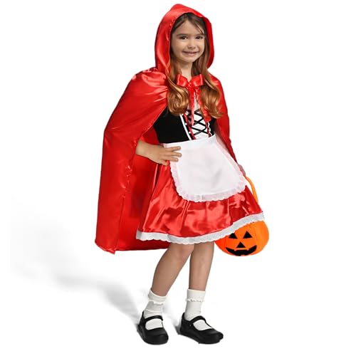 Spooktacular Creations Rotkäppchen-Kostüm, Mädchen-Halloween-Kostüm für Rollenspiele, Fantasiespiele und Halloween-Verkleidung-M