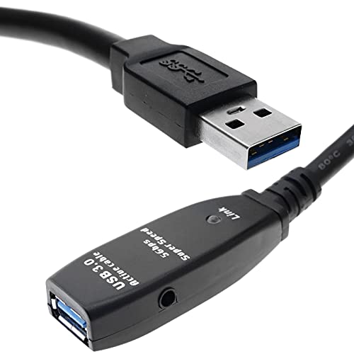 BeMatik - Kabelverlängerung USB 3.0 Erweiterung AM zu AH angetrieben 15m