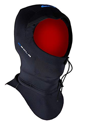 SOLA 3mm Core X Plush Kopfhaube, schwarz/blau, XLG
