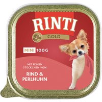 Sparpaket RINTI Gold Mini 48 x 100 g - Rind & Perlhuhn