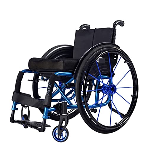 Rollstuhl Faltbarer Rollstuhl Sportrollstuhl Leichter und faltbarer manueller tragbarer Sportrollstuhl für Erwachsene und Senioren Scooter Selbstfahrende Rollstühle