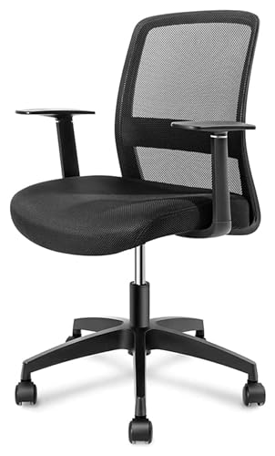 FGDERF Bürostühle Bürostuhl, Dickes und bequemes Kissen, Schreibtischstuhl, drehbar, Computerstuhl, höhenverstellbare Stühle, Lordosenstütze Stuhl