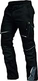 Leib Wächter Flex-Line Workwear Bundhose Arbeitshose mit Spandex (schwarz/grau, 56)
