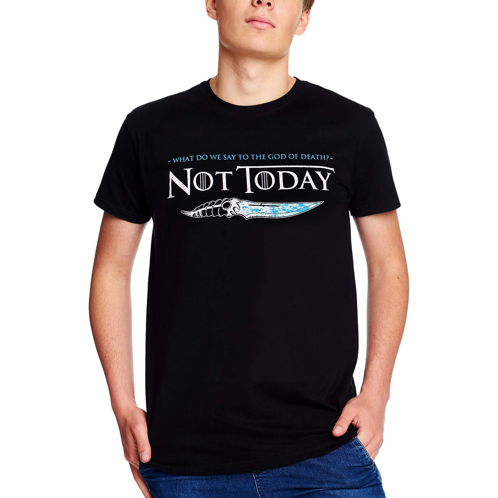 Elbenwald T-Shirt Not Today für Game of Thrones Fans schwarz - XXXL