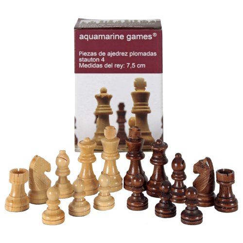 Aquamarine Games - Stauton 4, Schachfiguren , 2 Spieler (Compudid CP002)