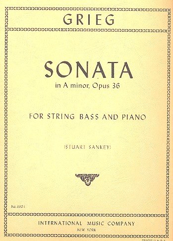 Sonata a minor opus.36: for string bass and piano