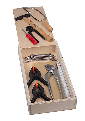 Qualitäts-Werkzeugbox, 16 Teile, 460 bunt